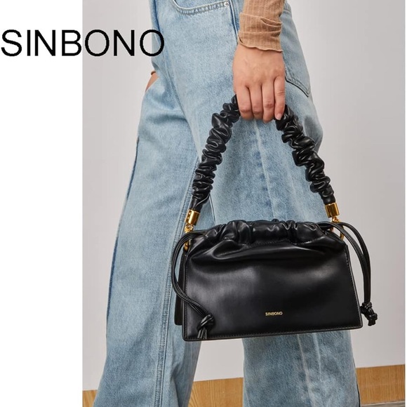 SINBONO 🖤 Black Vegan Leather Small Bag - Picture 10 of 12